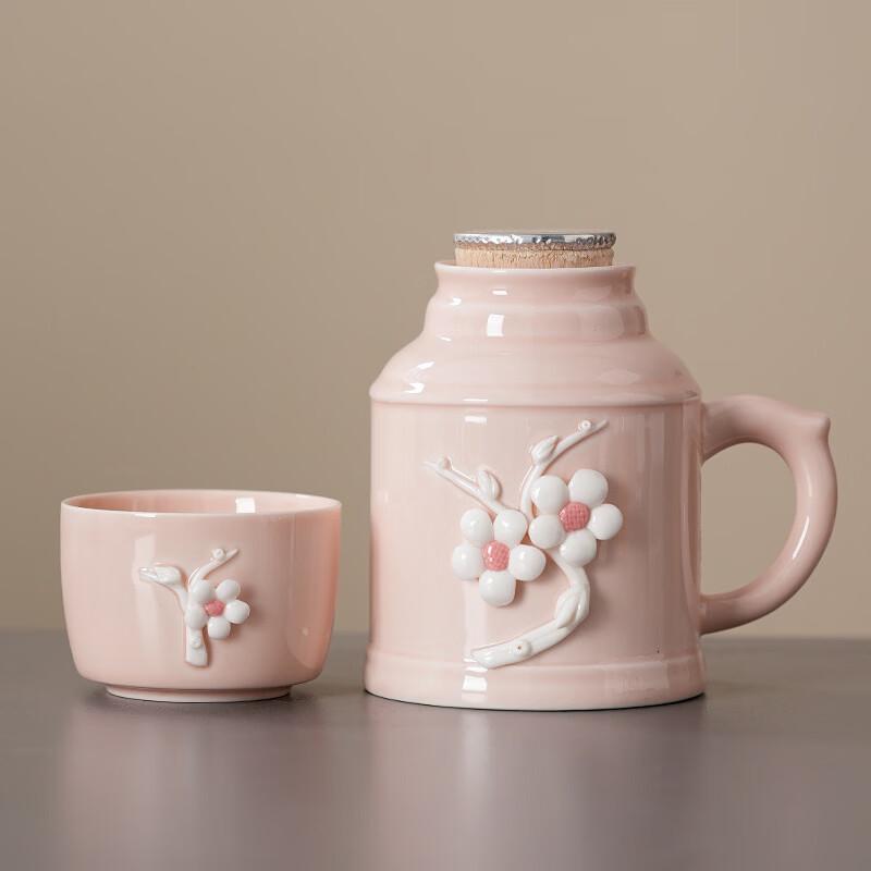 

OLOEY Bone China Portable Stewing Tea Set