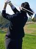 TASHI GOLF Women's Winter Warm Slimming Down Jacket & High Waist Fleece Pants Set