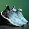 Men's Leather New Shock-absorbing Sneakers Men's Breathable Popcorn Soft-soled Dad Trendy Shoes Ultra-light Running Shoes