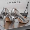 Sexy High Heels Pumps Shoes Woman Elegant 2024 Large Size 46 Leather Luxury Gold Silver Women's Heeled Party Wedding Shoe Ladies