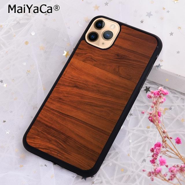

MaiYaCa Bamboo Wood Pattern Phone Case Cover For iPhone 17 Air 16 15 plus 11 12 13 14 pro max shell coque iPhone 11pro max