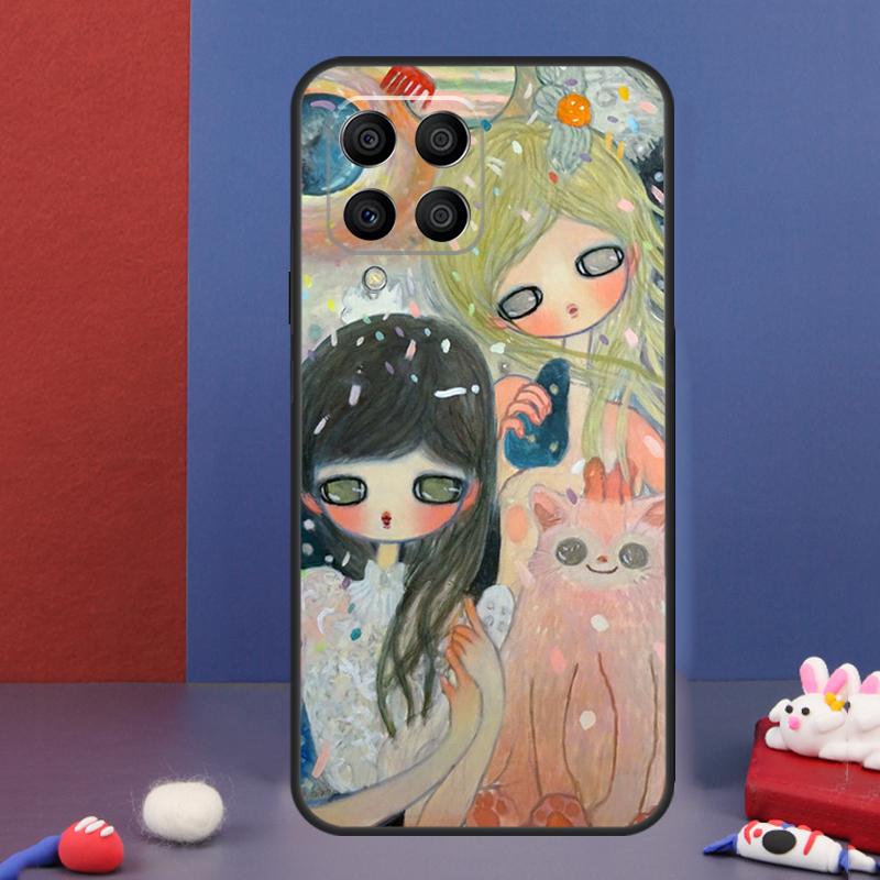 Cartoon Aesthetic Aya Takano Case For Samsung Galaxy M31 M21 M11 M13 M54 M34 M14 M56 M36 M16 M53 M32 M52 M35 M55 M15 M06