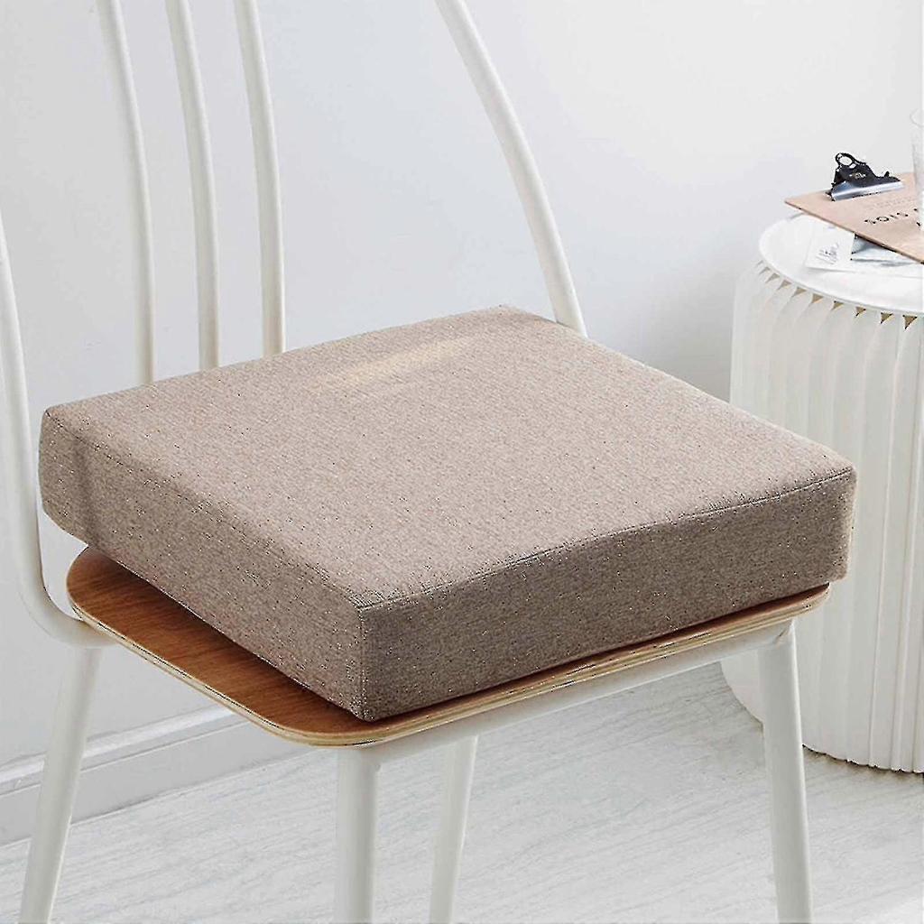 High Density Foam Cushion Lightweight Comfortable Sitting Cushion For Home Living Room Dining Chairs-45*45*5cm-Indigo