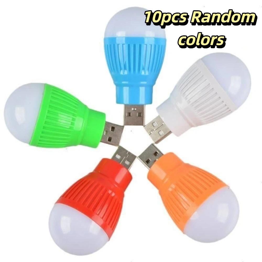 Super Bright Portable Night Light 5V Bright Emergency Bulb USB Night Light  Night Use 10pcs