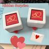 Rotating Pull Out Jewelry Box 3D Printed Couple Surprise Declaration Gift  Christmas Gift