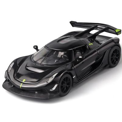 1/32 Koenigsegg Jesko Attack Alloy Sportwagen Model Diecast Metalen Raceauto Voertuigen Model Simulatie Geluid Licht Kinderen Speelgoed Cadeau