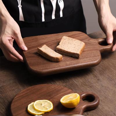 Wood Cutting Board Chopping Block Easy Storage Multifunctional Portable with Ergonomic Handle Pizza