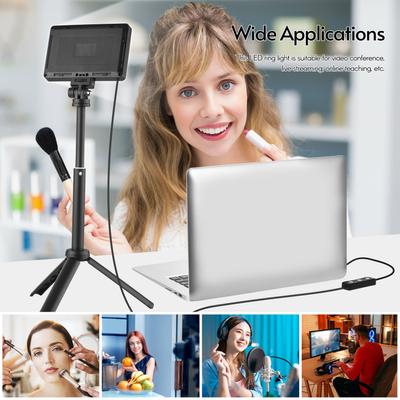 Andoer USB Video Conference Lighting Kit with 2 * LED Video Lights 5600K Dimmable + 2 * Desktop