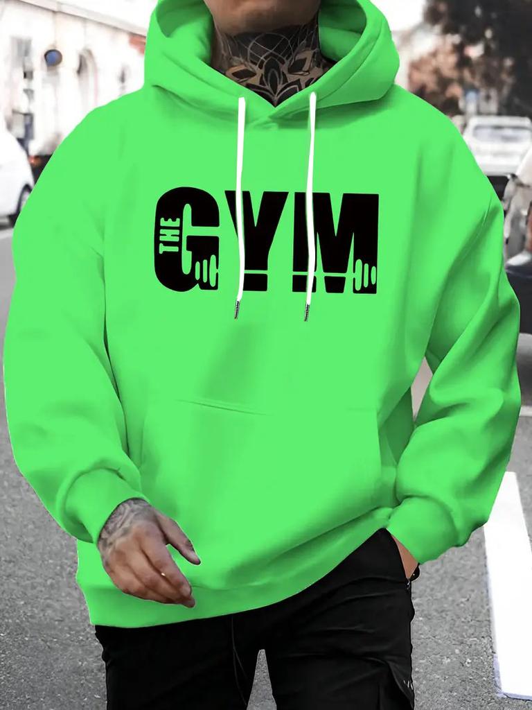 Men's Autumn and Winter Fashionable Casual Loose New York City Graphic Printed Long Sleeved Round Neck Sweatshirt
