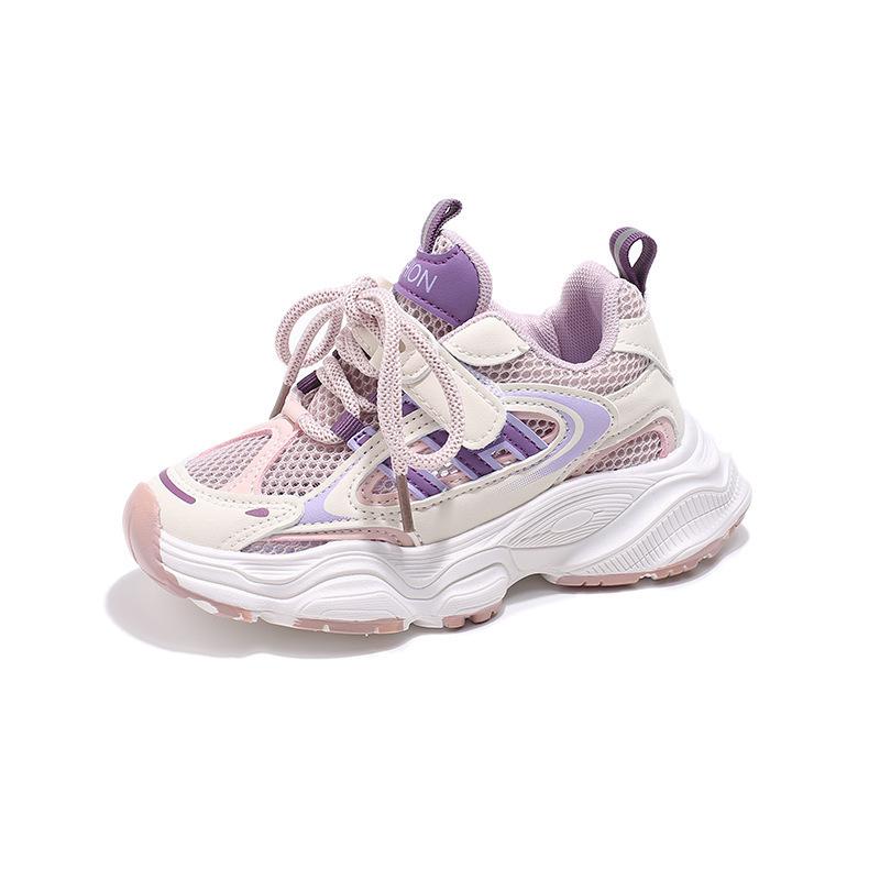 Girls' Spring/Summer Sports Shoes - Trendy Dad Sneakers for Medium To Large Children