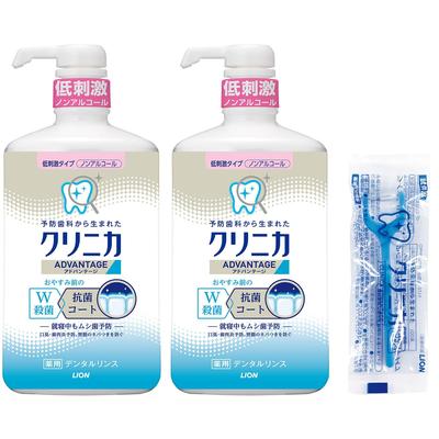 Clinica Advantage Dental 900ml X 2 Bottles Floss Liquid Toothpaste for Bad and Periodontal Pump Type Rinse, Mild, + Y-Shaped [Quasi-drug],