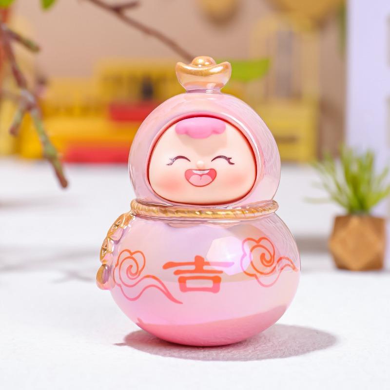 

Милые маленькие фигурки тыквы-горлянки Фуси, подарки для украшения офисного стола, гальванизированные куклы, храмы Model F