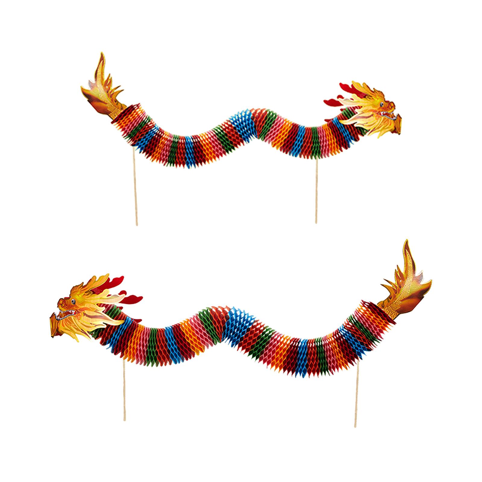 Spring Festival Dragon 2026 Dragon Chinese New Year Paper Dragon for Lantern 1.5m