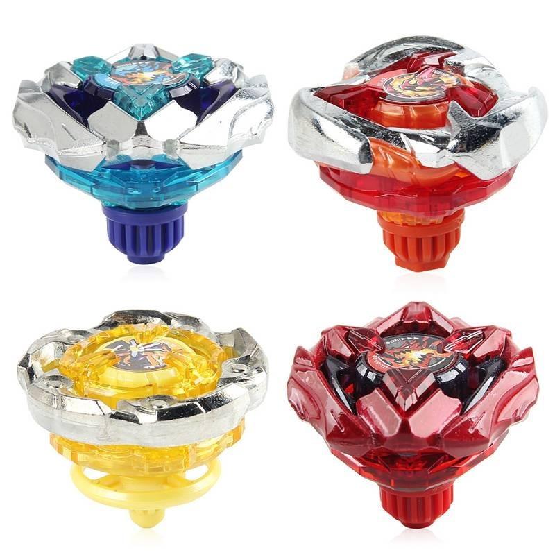 Vibrant Red Alloy Spinning Top Toy Single Pack Non-electric Battle Gyro For Kids