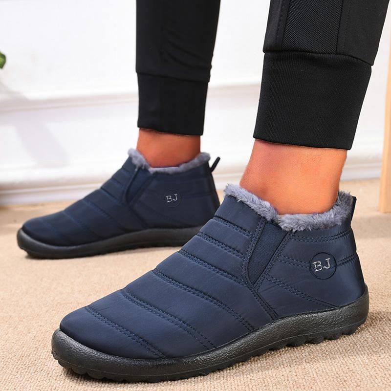 Snow Boots Woman Black Shoes Women Slip On Women Shoes Casual Unisex Waterproof Ankle Boots Fur Botas Mujer Winter Ladies Boots