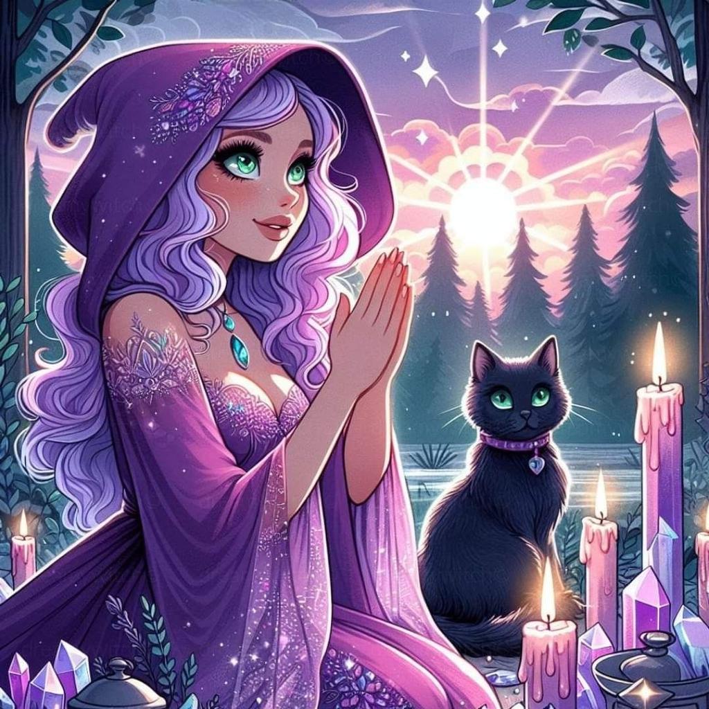 Cartoon Junge Hexe 5D Diamantmalerei Kits Anime Süßes Magisches Mädchen Handgemacht DIY Bohrer Mosaik Stickerei Kreuz