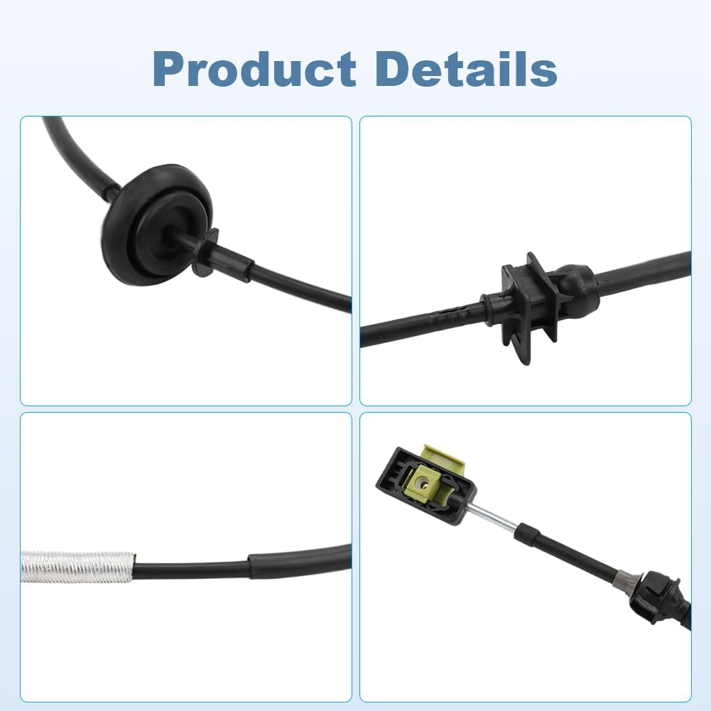 Automatic Transmission Gear Shift Cable Replacement for YC2Z-7E395-AC YC2Z7E395AC Compatible with Ford Econoline E-150 E-250 E-350 1997-2004 Shifter