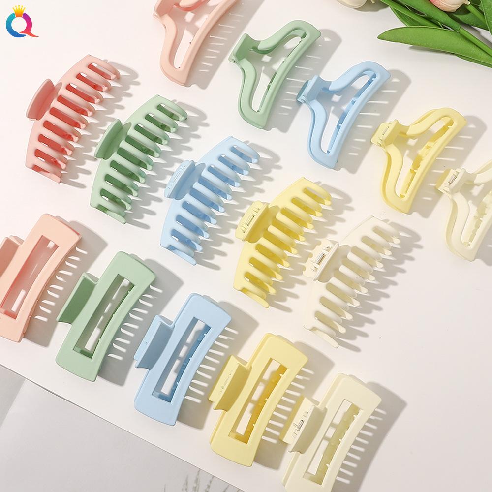 

Заколка для волос Macaron Sweet Back Hair Clip Simple Shark Clip Headpiece 1pc