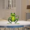 Frog Figurines Garden Living Room Decor – Mini Statue Cute Sculpture Home Ornament for