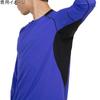 Mizuno Dry Aeroflow Long Training Violet XL Men's T-Shirt, 32MA1554, Blue,