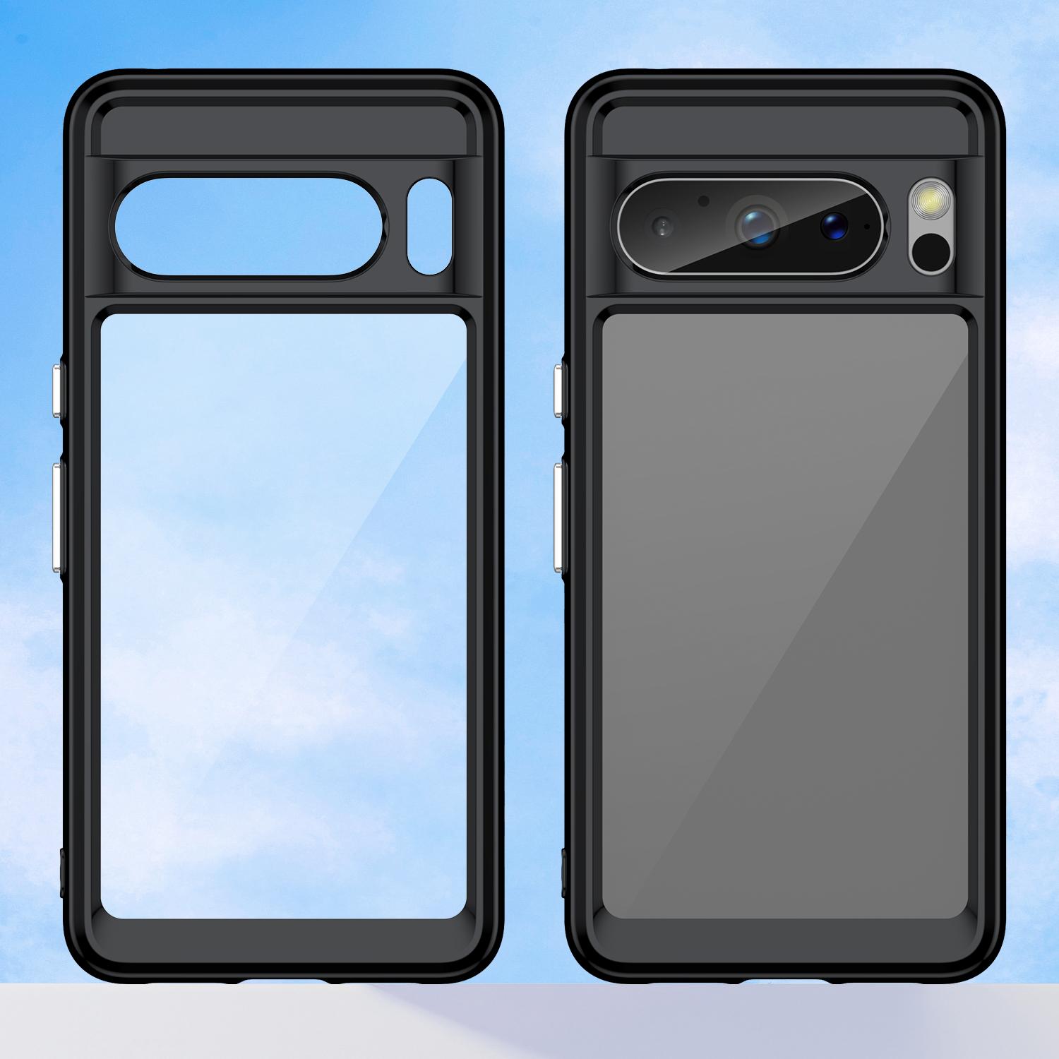 

For Google Pixel 8 Pro TPU+Acrylic Phone Case Drop-proof Phone Cover Blue