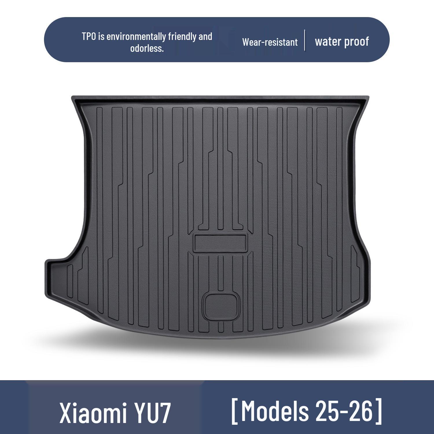 Custom TPE Trunk Mat for Xiaomi YU7 - Car Interior Modification Accessory 100*90