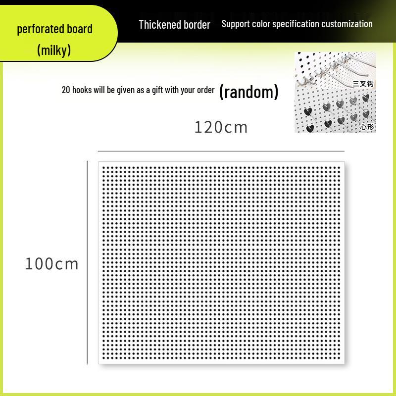 Wandmontiertes Lochplatten-Aufbewahrungsregal für Schmuck, Werkzeuge und Zubehör