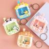 Kawaii Cartoon Babys Panda Mini Terrier Color Ball Claw Machine Toys Keychain Schoolbag Decoration For Kids Stress Reliever Toys