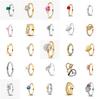 2026 925 Silver Shining Cuban Inlay Laboratory Plant Specimen Heart Shaped Bee Bow Ring for Women Party Birthday Gift Jewelry