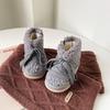 Girls' Cotton Boots Winter New Baby Girls' Short Boots Lamb Fur Soft Soled Toddler Shoes