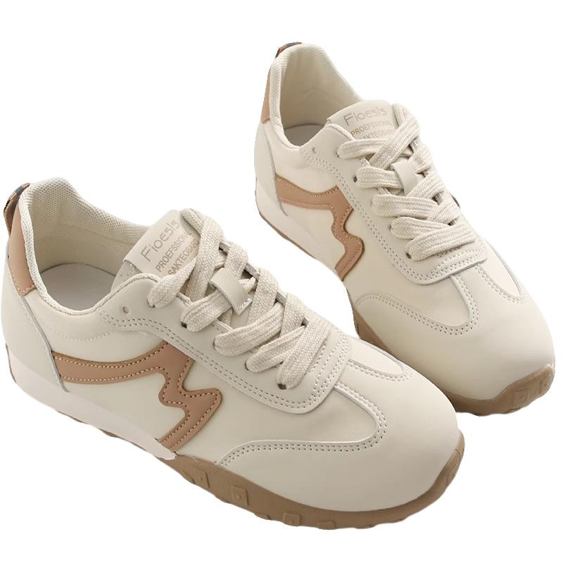 New Sports Leather Shoes, White Shoes, Versatile Casual Running, Soft, Lightweight, Non-slip and Delicate Women's Shoes