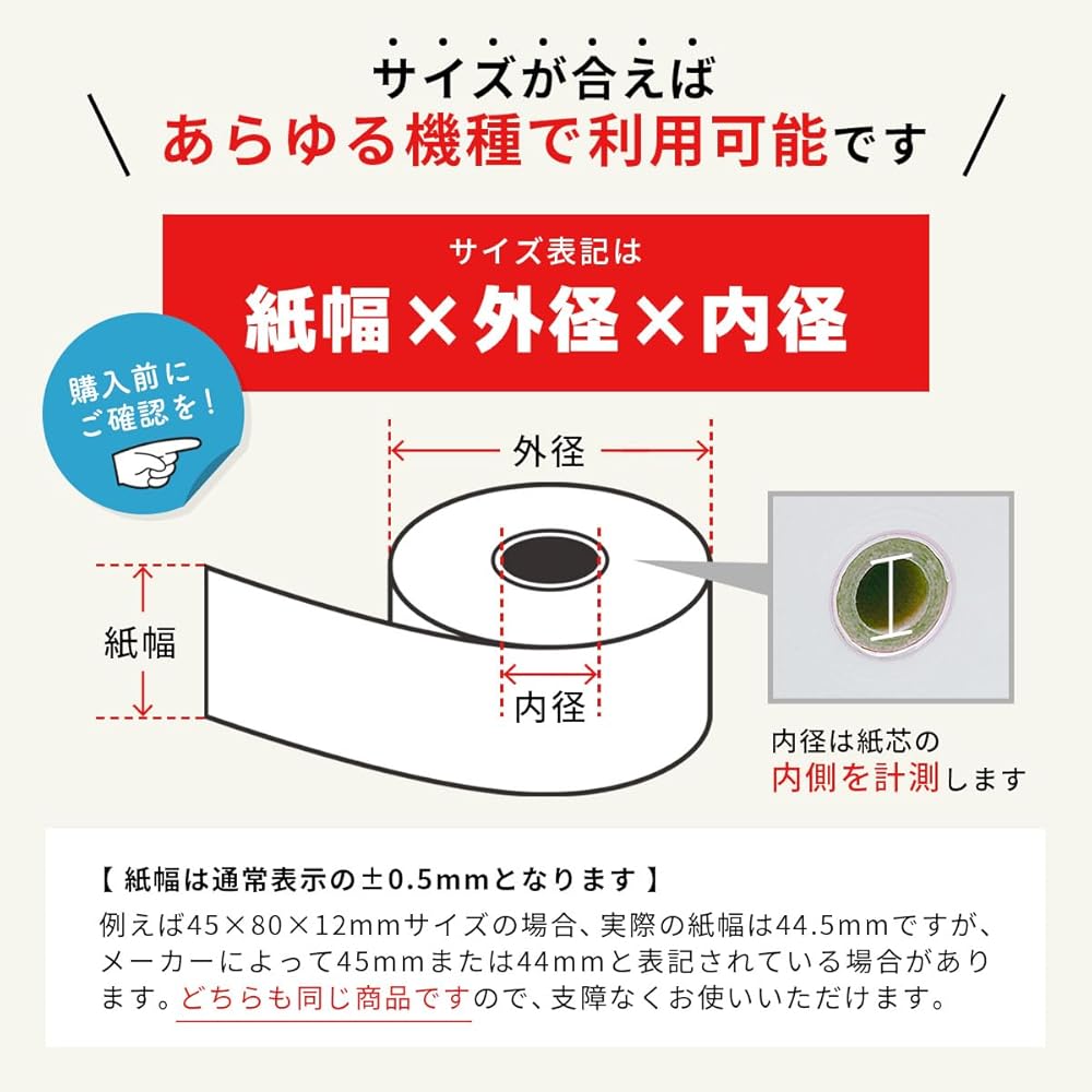 Mita SR-C550 SR-G3 SR-S200 SR-S4000 Compatible General Purpose Thermal Cash Register Roll Paper (...