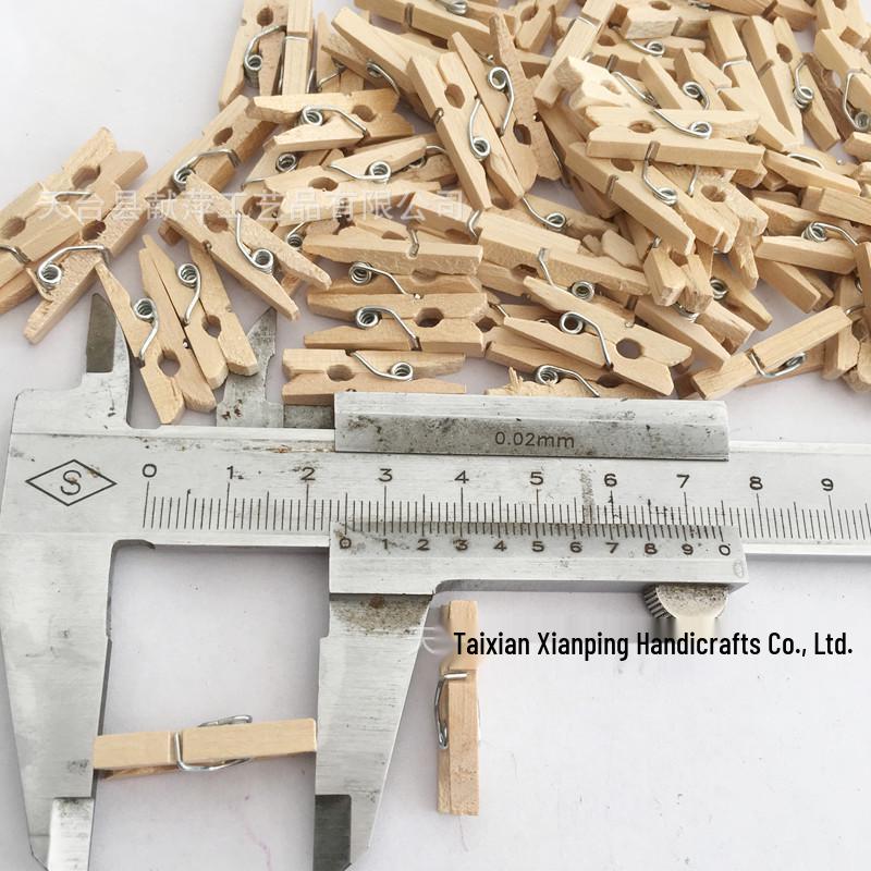 Clipsuri mici din lemn natural pentru depozitare și fotografii (2.5~7.3cm)