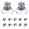 Screw-in Suction Cup - AIMOONSA - 12 Pcs 25 Mm - Transparent - Knurled Nut - Strong Adhesion