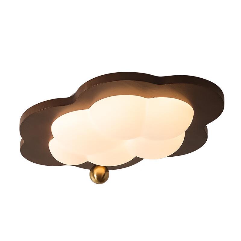 Taichuang Retro Walnut Star Eye-Care Smart Ceiling Lamp