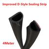 Universal 4M Update D Pillar Car Door Frame Bonnet Trunk Cover Sealing Strips