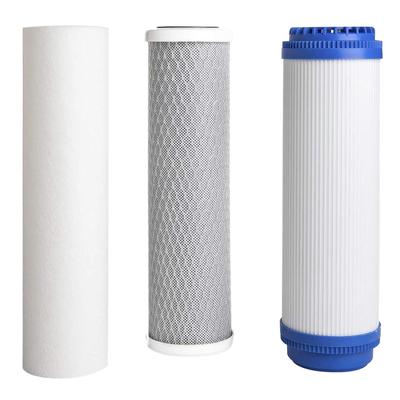 Éléments filtrants de 10 pouces Système de filtration Purifier la pièce de rechange universelle pour purificateur d'eau pour appareils électroménagers
