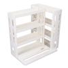 Folding Storage Shelf 90 Degree Rotating Spice Organizer Rack for Kitchen and Bathroom Cabinet