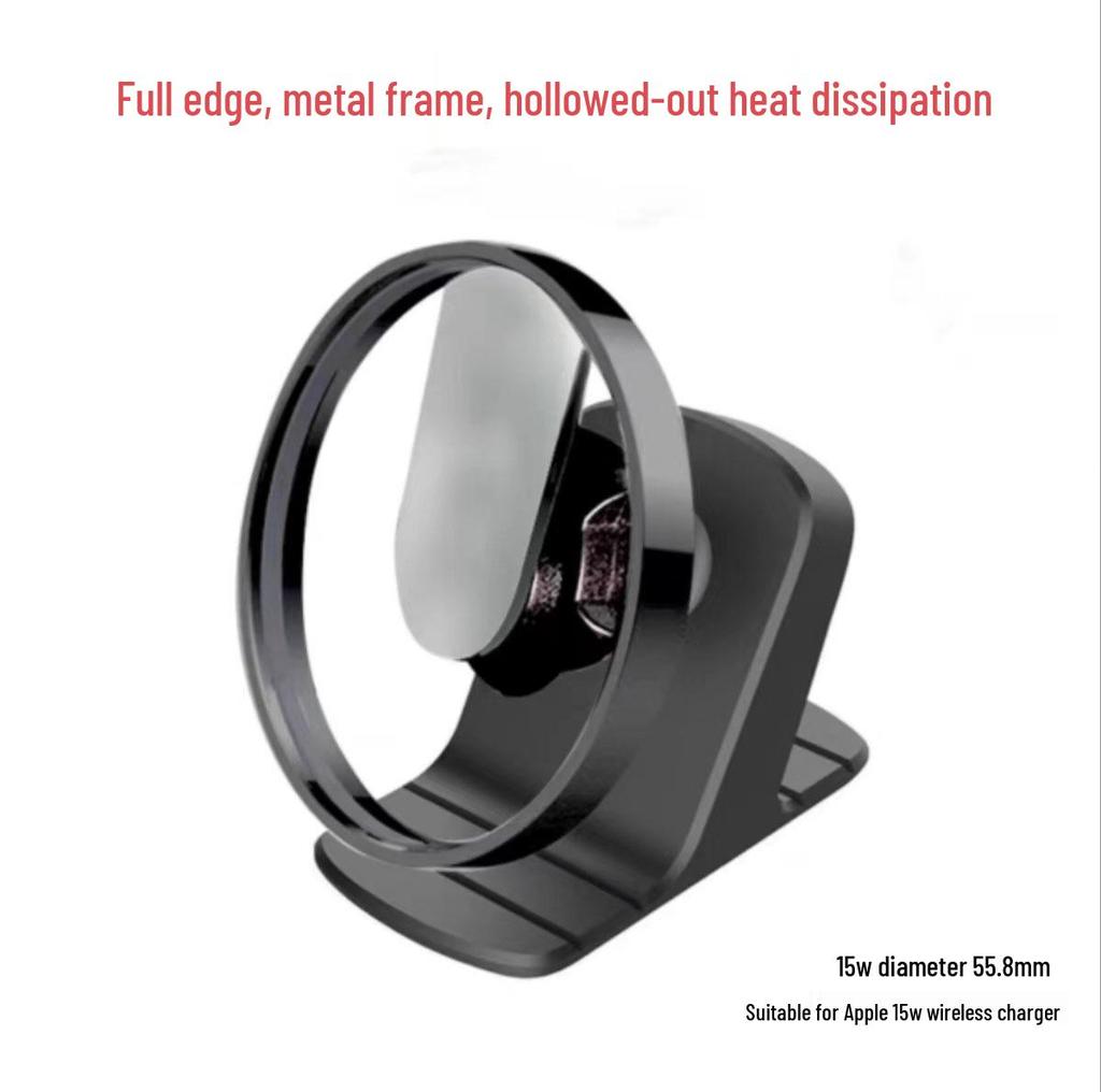 MagSafe 17mm Ball Head Bracket Zinc Alloy for Apple Wireless Charger, Car Mount