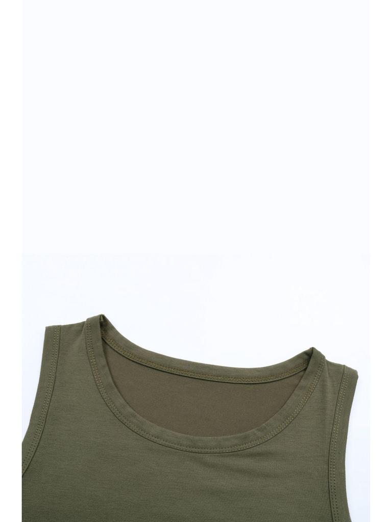 TikTok Trendy European Summer Sleeveless Camisole - Women's Casual Basic Solid Color Versatile Top