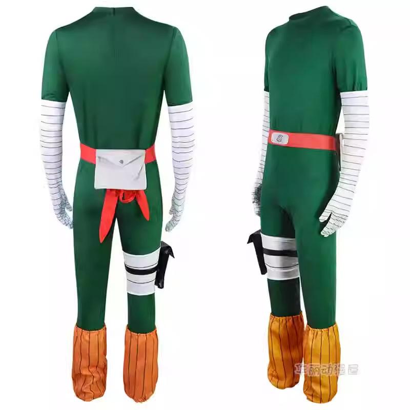 Naruto cos suit, Konoha Li Luoke full set, Hachimen Night Kai Kaihuang cosplay XXS