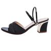 New Women's Sandals Mid Heel Sandals Shoes Women Square Heel Sandalias Buckle Sandals High Heels Strap Sandals