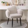 Realife Makeup Chair Creamy Fengyun Duo Makeup Stool Soft and Snug Backrest Bedroom Living Room Versatile and Space Saving