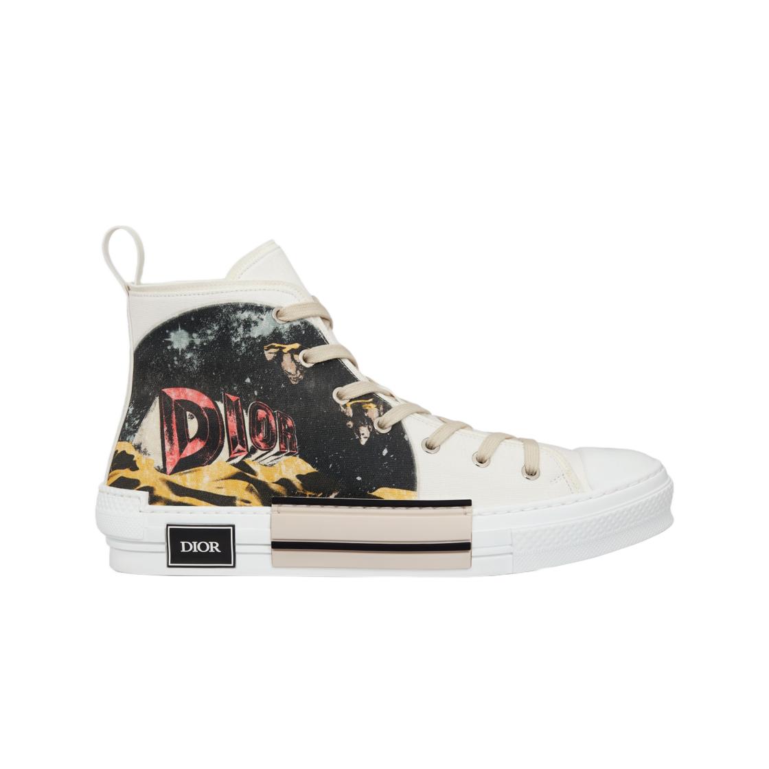 

Dior B23 High Top Sneakers White Canvas Asterodior Signature EU 43