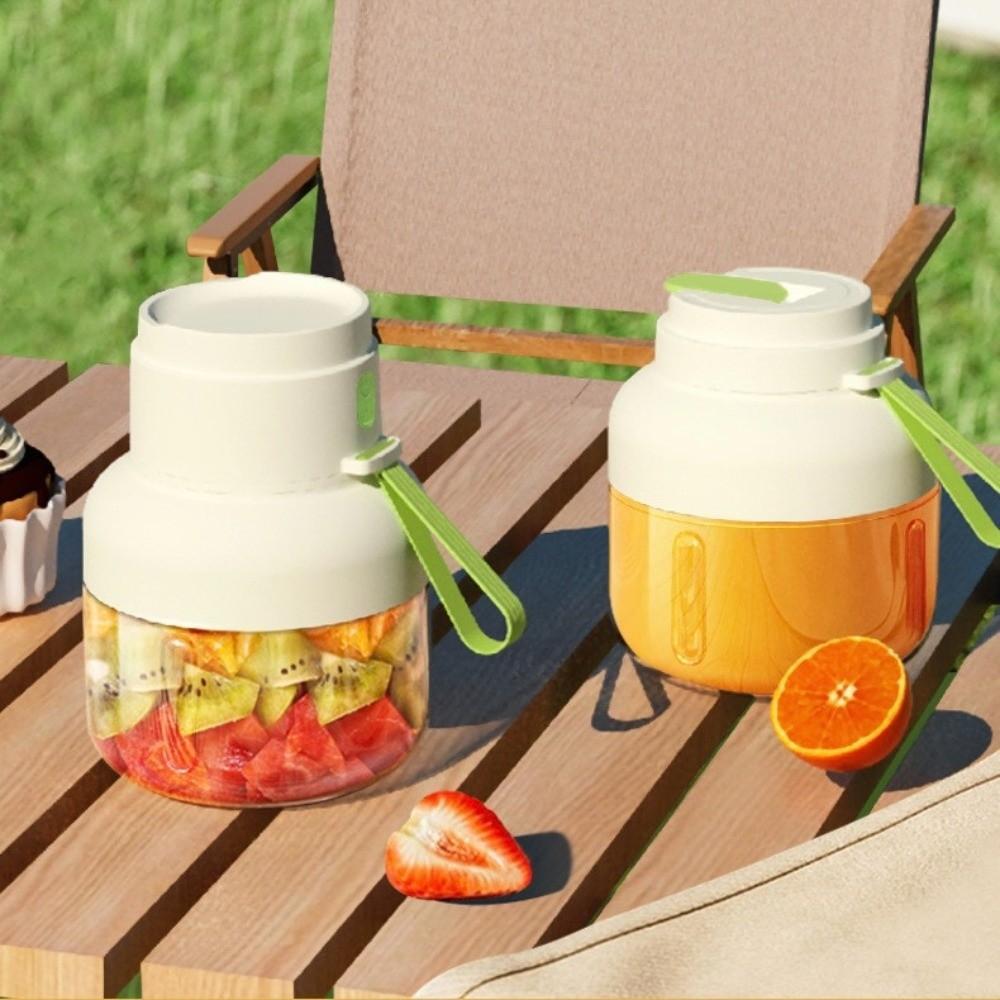 Large Capacity Portable Juicer Bucket USB Rechargeable Vegetable Fruit Blender Sports Use