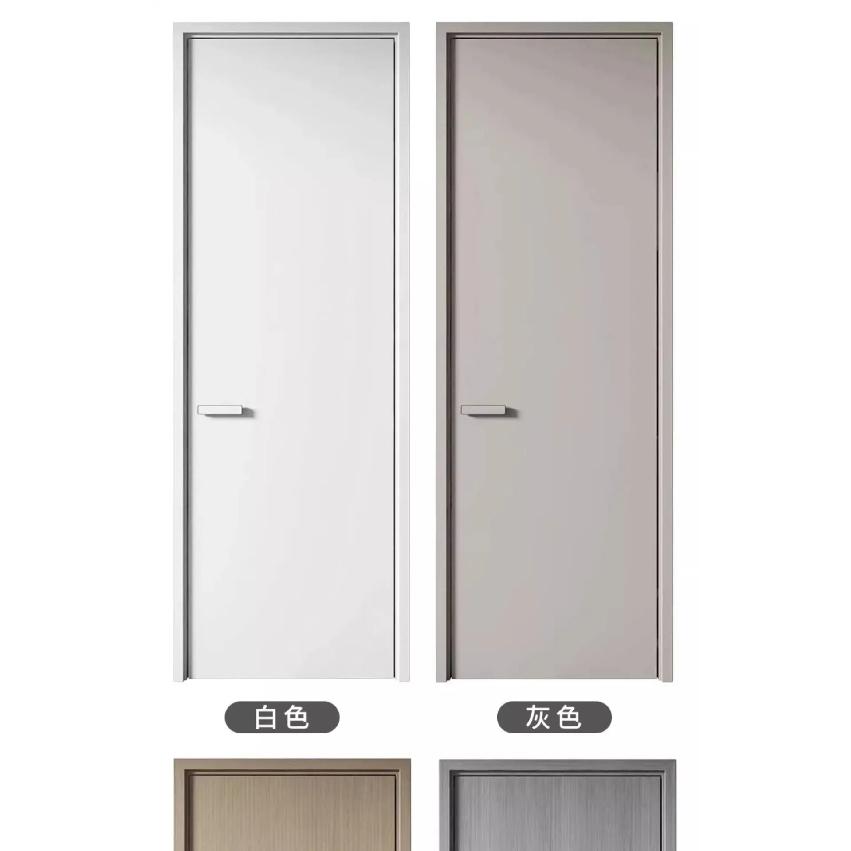 European One-word Handle Door Lock Hidden Keyhole Suitable for Bedroom Study Magnetic Silent Door Lock Minimalist Ecology