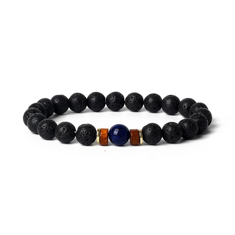 Lava Onyx Dzi Tibetan Buddha Bracelets Men Volcanic Stone Chakra Beads Diffuser Bracelet Women Vintage Meditation Amulet Jewelry