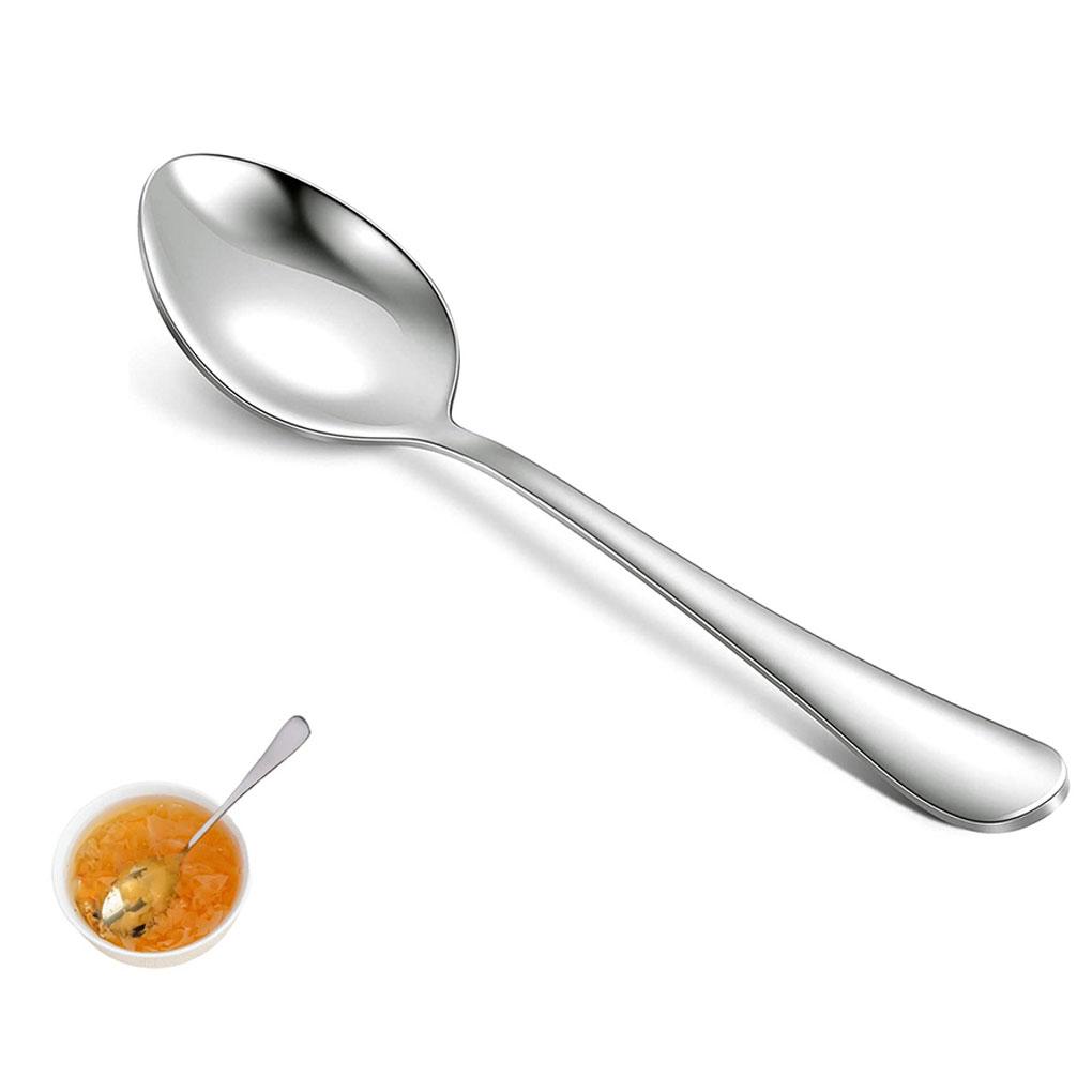 EIOLWJIEO 6pieces Elegant Appearance Stainless Steel Set Durable For Stylish Dining Convenient Storage Serving Spoons Sets, golden