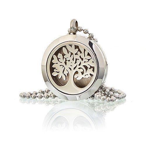 Essential Oil Diffuser Necklace, Tree Of Life 25mm
