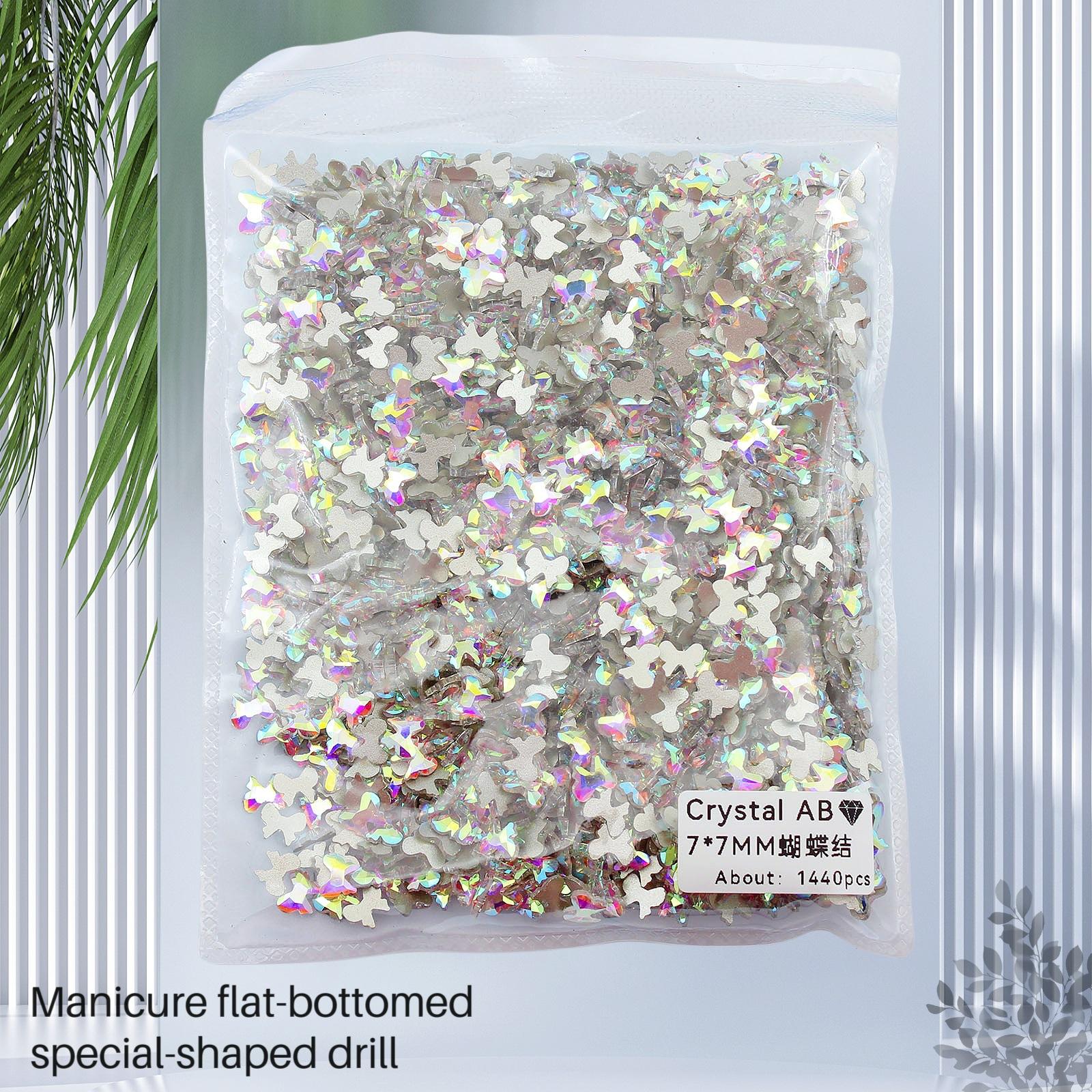 

Целый набор из 1440 алмазов специальной формы для дизайна ногтей, стеклянные сверла Ab с плоским дном, сверла специальной формы для ногтей, Symphony 1 piece